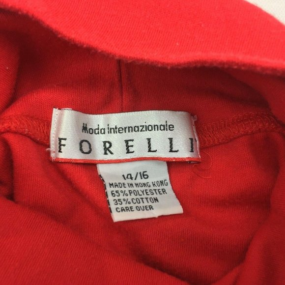 Forelli Moda Internazionale Women's Red Turtleneck - Picture 6 of 6